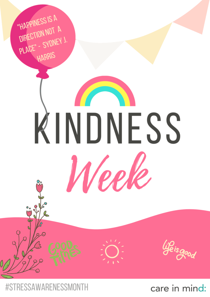 Care in Mind's poster about Kindness Week.