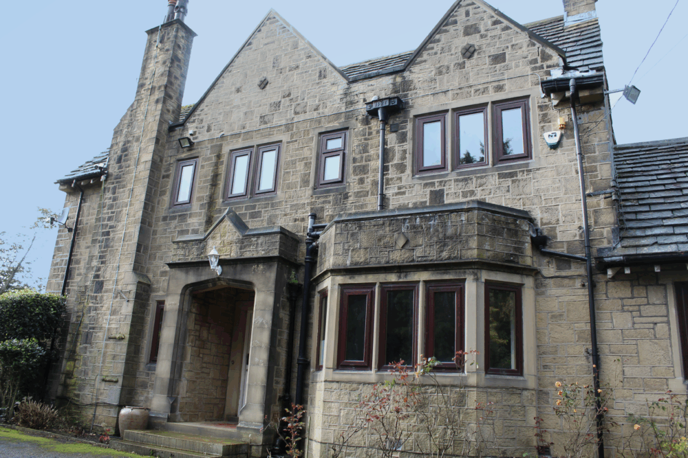 Exterior of Woodside from the front of the house
